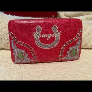 Pink Western Cowgirl Wallet NWOT